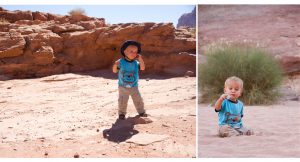 Cute Toddler in Wadi Rum