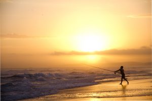 fisherman at sunset southern cross