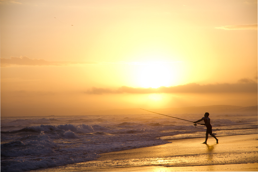 fisherman at sunset southern cross