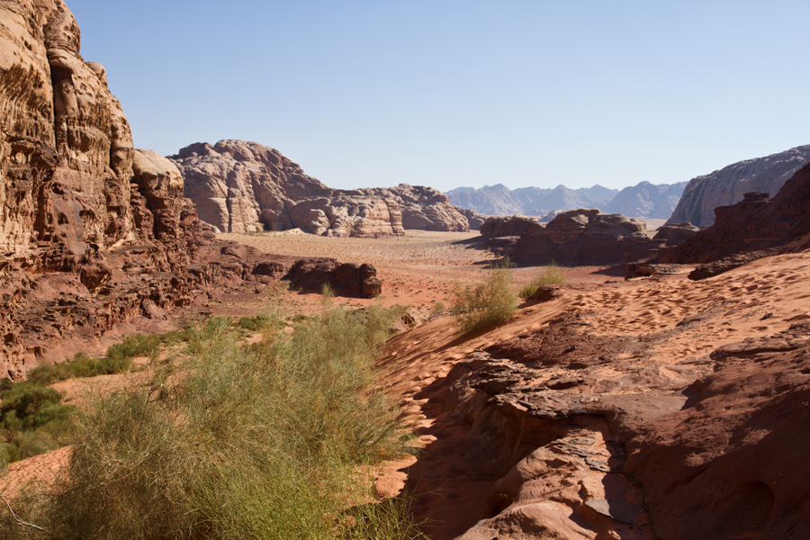 View of Wadi Rum in Jordan