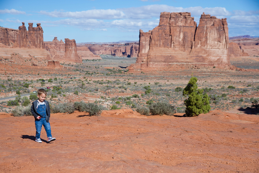 cute toddler in arches np