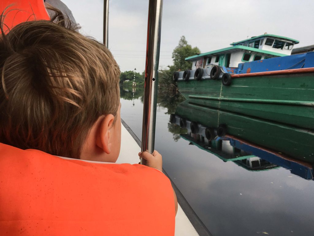 boat on the Mekong