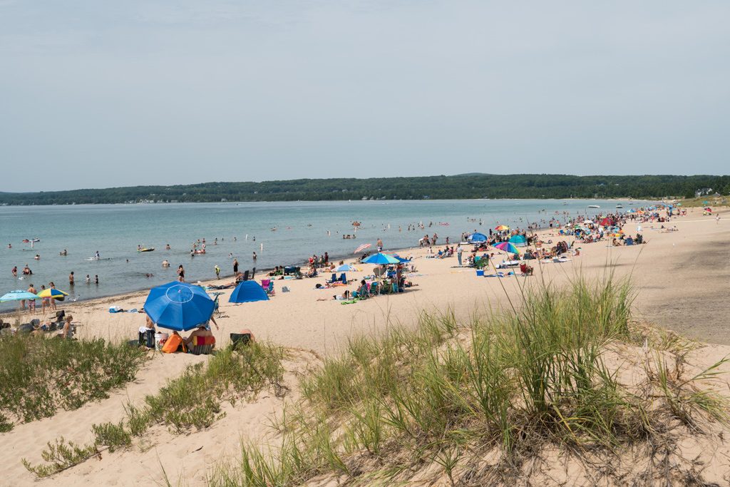 Petoskey state park beach is a perfect place for a family on a budget