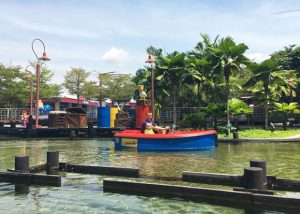 Boating school ride in Legoland, Malaysia
