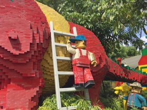 Legoland Malaysia sculptures are faded and grungy