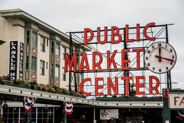 Pike Place Market sign