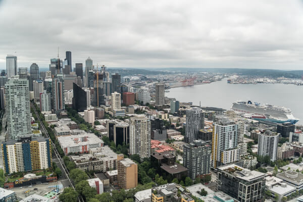 View of Seattle from Space Needle